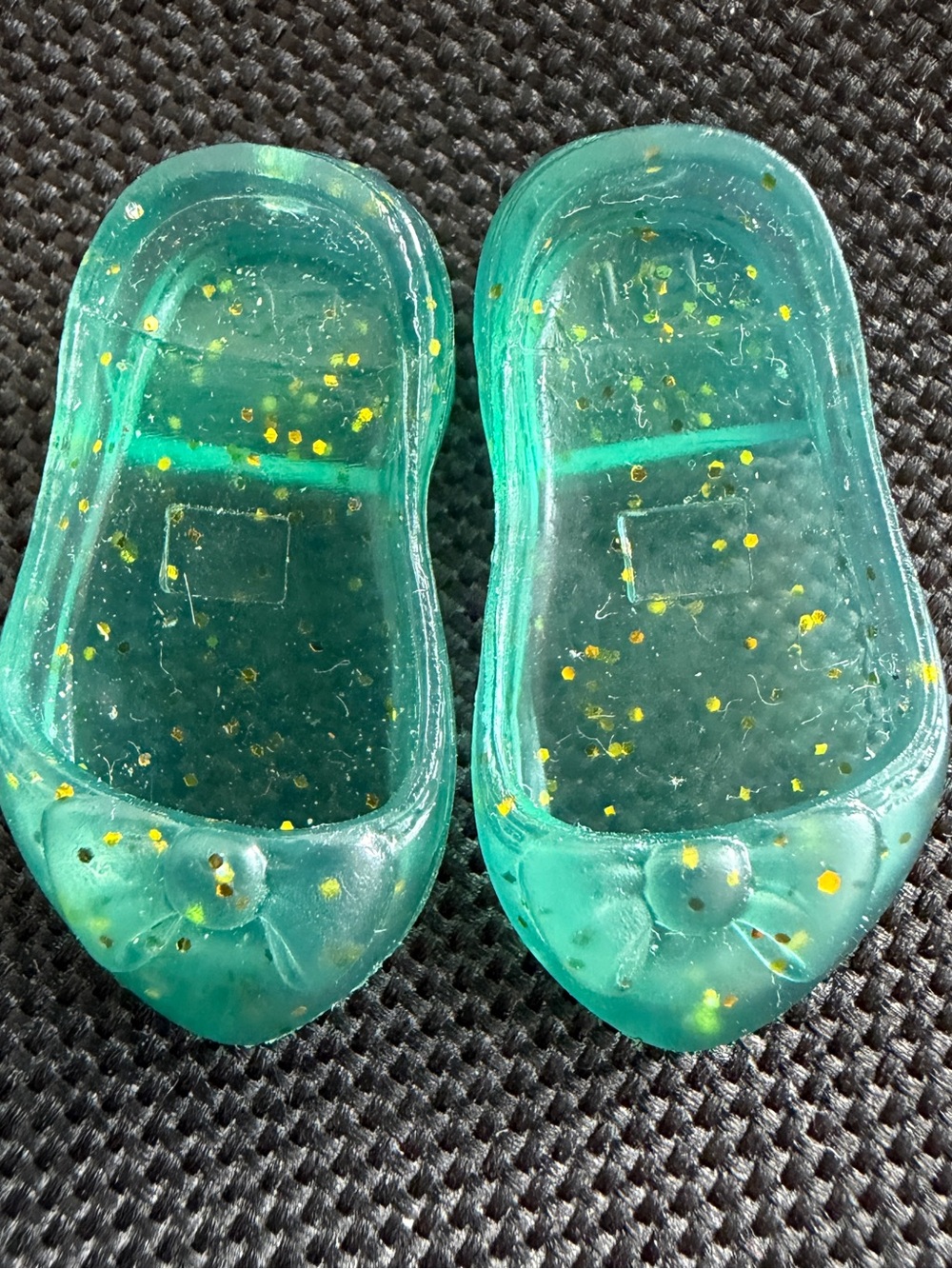 Hasbro Disney Princess Green Glitter Jelly Doll Shoes Replacement 1" Ariel
